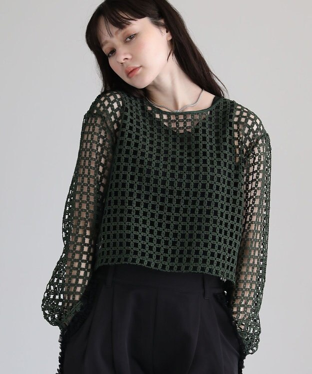 Green Parks ・ＳＵＧＡＲ　ＳＰＯＯＮ　２ｗａｙフラワーメッシュカーデ Green