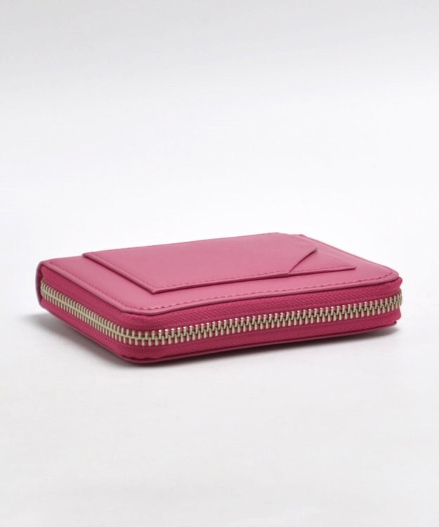 blancle スムースレザー ベローウォレット ピンク