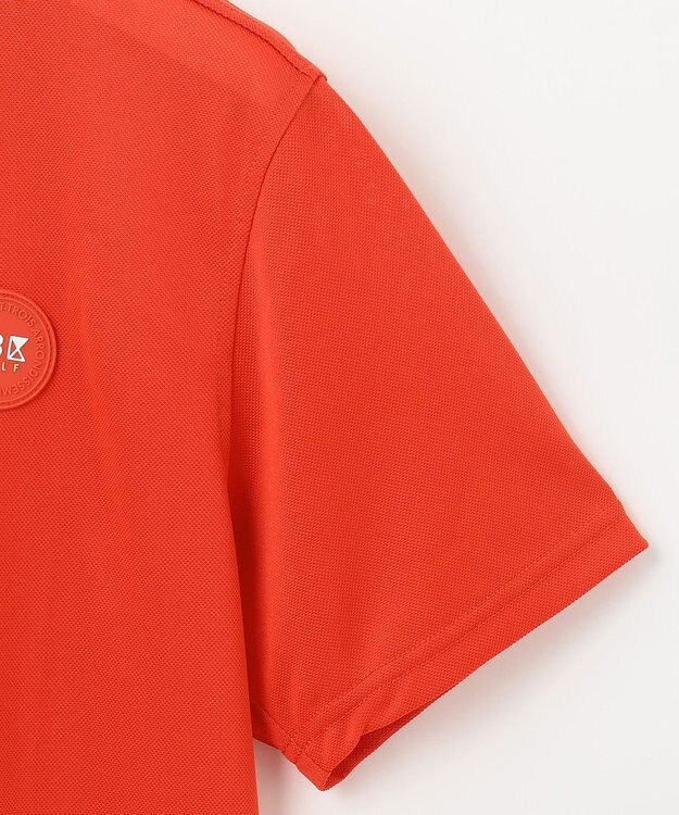 23区GOLF 盛夏対応のマルチ機能【接触冷感・UVケア・吸水速乾】【MEN】カノコシャツ オレンジ系