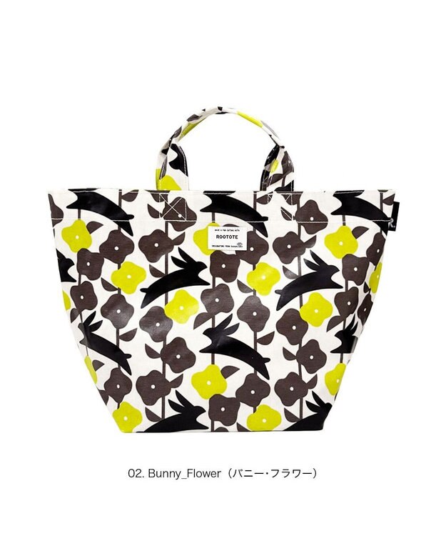 ROOTOTE 3535【ルートート】EU.デリ.ラミネート-X 02：バニー・フラワー