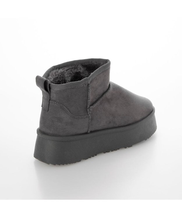 ing <ing>【WEB限定】ボリュームソールムートンブーツ グレー