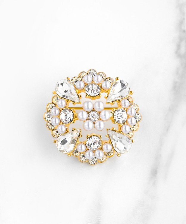 TOCCA CLOVER BIJOUX BROOCH NECKLACE 2WAY ブローチネックレス ゴールド系