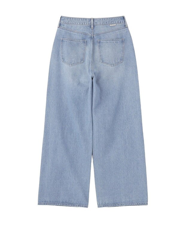 AMERICAN HOLIC ダメージワイドデニム Light Indigo