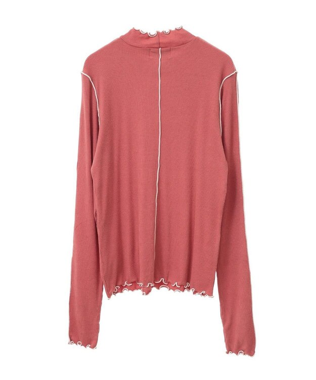 earth music&ecology メローハイネックプルオーバー Dark Pink