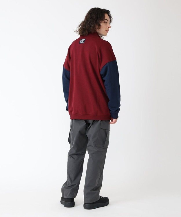 Columbia Columbia/ バガスウェットハーフジップ /コロンビア Rich Wine、 Coll Navy