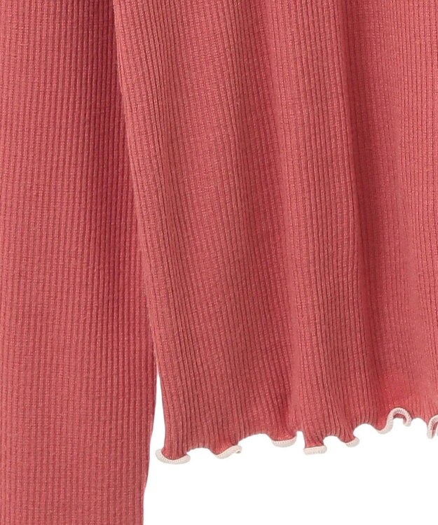 earth music&ecology メローハイネックプルオーバー Dark Pink