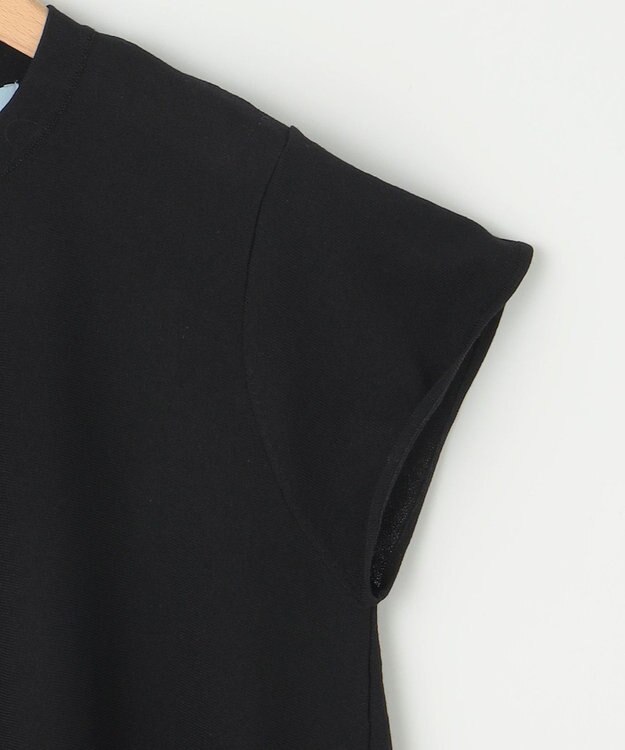 組曲 【WEB限定カラーあり】バックフレアニットTシャツ ブラック系