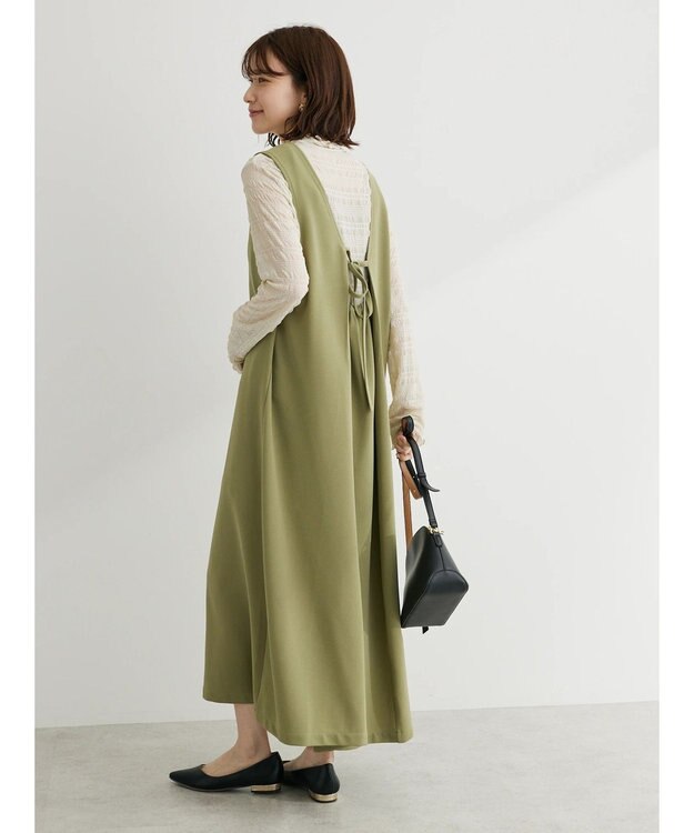 Green Parks ・ＲＡＹ　ＣＡＳＳＩＮ　Ｖネックジャンスカ Khaki