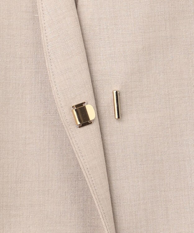 23区 L 【洗える】トリアセスラブストレッチ ジレ ベージュ系