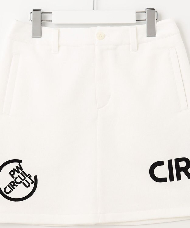 PW CIRCULUS 【WOMEN】アスレジャー 裏毛 ロゴ スカート ホワイト系