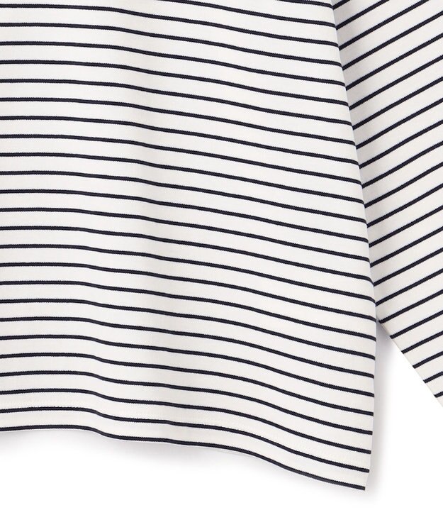 UNFILO 【洗える】クロップドＴシャツ ボーダー