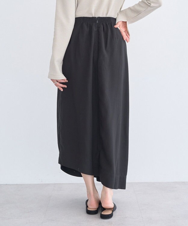 earth music&ecology ウエストツイストアシメスカート Black