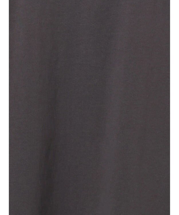 Te chichi 箔プリントロングTシャツ チャコールグレー
