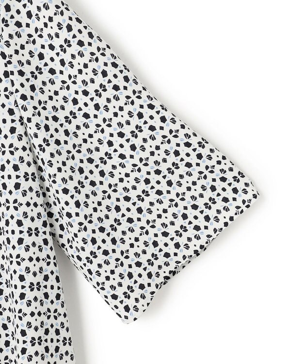 23区 S 【先行予約】カレイドスコーププリント バンドカラー ブラウス アイボリー系5