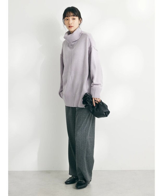 CRAFT STANDARD BOUTIQUE センタータックニットプルオーバー Purple