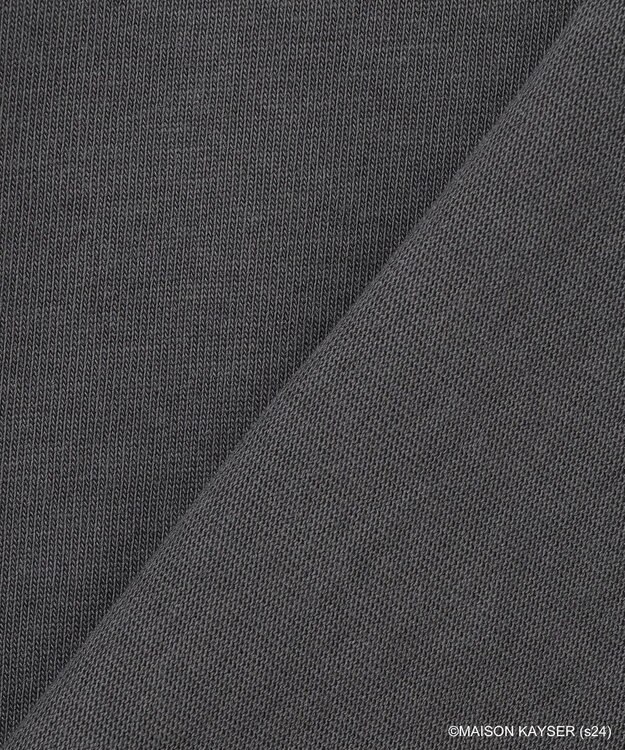 ANY 【MAISON KAYSERコラボ】フォトプリント半袖Tシャツ チャコール×バスケット