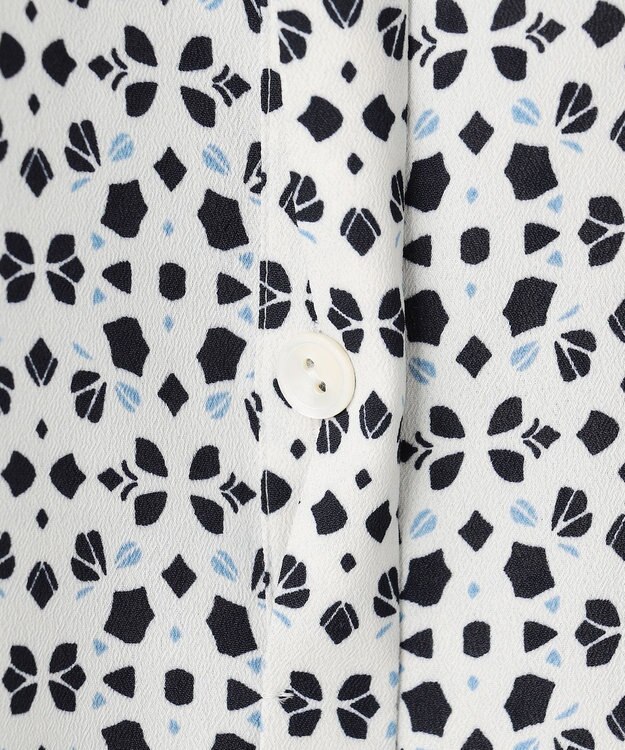 23区 S 【先行予約】カレイドスコーププリント バンドカラー ブラウス アイボリー系5