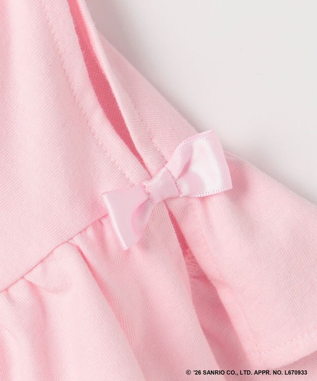 ANY KIDS 【サンリオキャラクターズ×ANY KIDS】ひんやり ファンシーフリル袖Tシャツ マイメロディ×ピンク
