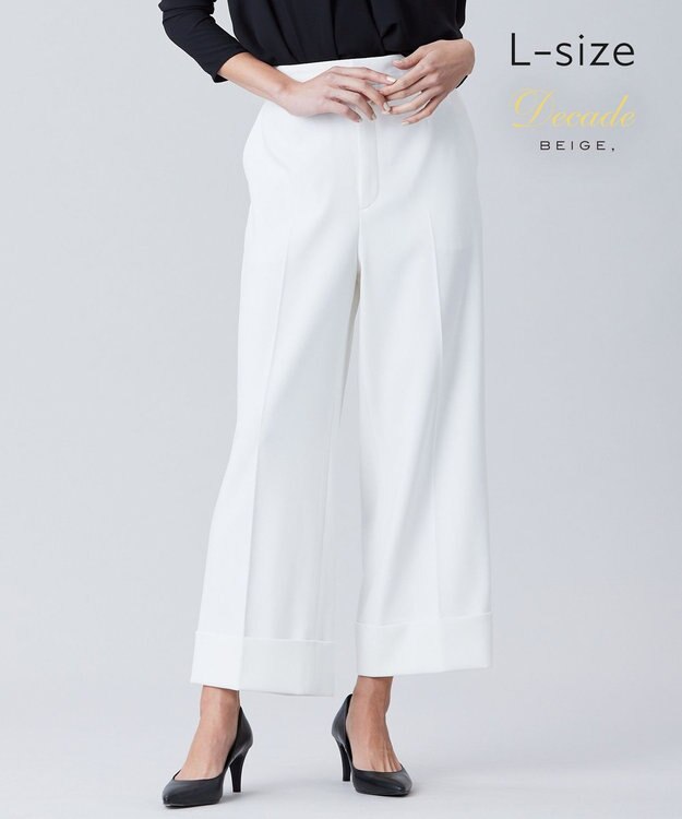 BEIGE， 【L-size】LUIZA / ワイドパンツ White