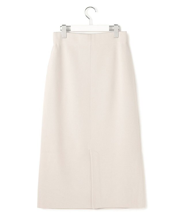 ICB L 【洗える】 シンセティックダブルフェイス ニットタイトスカート トープ系