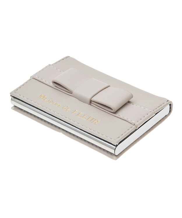 Maison de FLEUR オペラリボンカードケース Pink