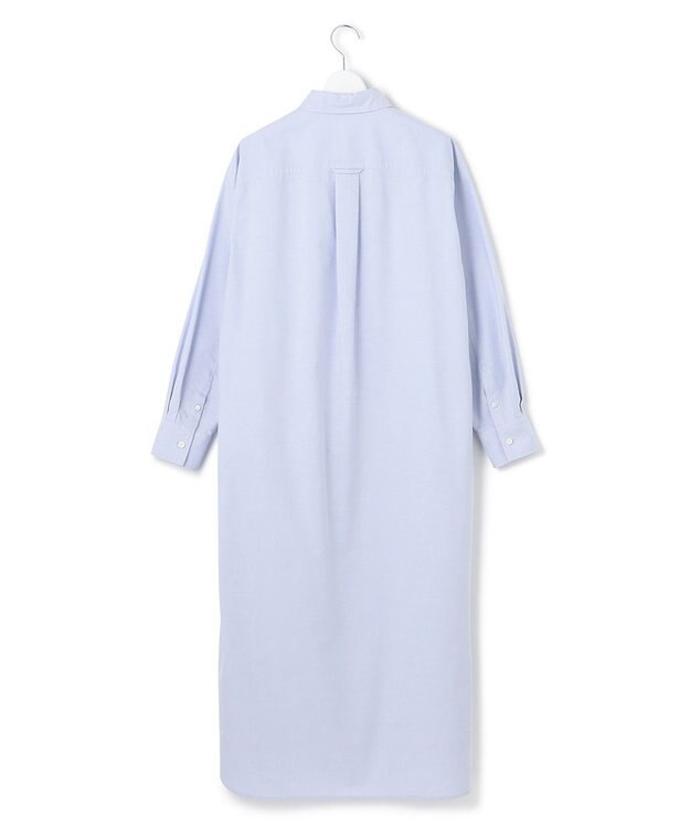 23区 【SLOW/一部店舗限定】コットンオックス シャツワンピース サックスブルー