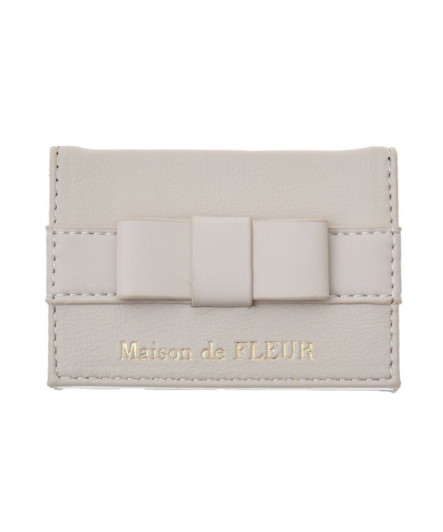 Maison de FLEUR オペラリボンカードケース Pink