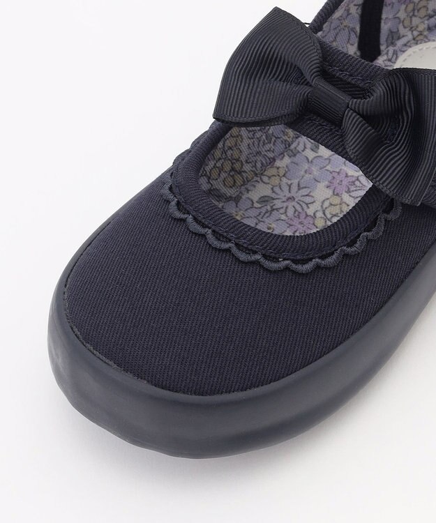 ANY KIDS リボンバレエシューズ ネイビー