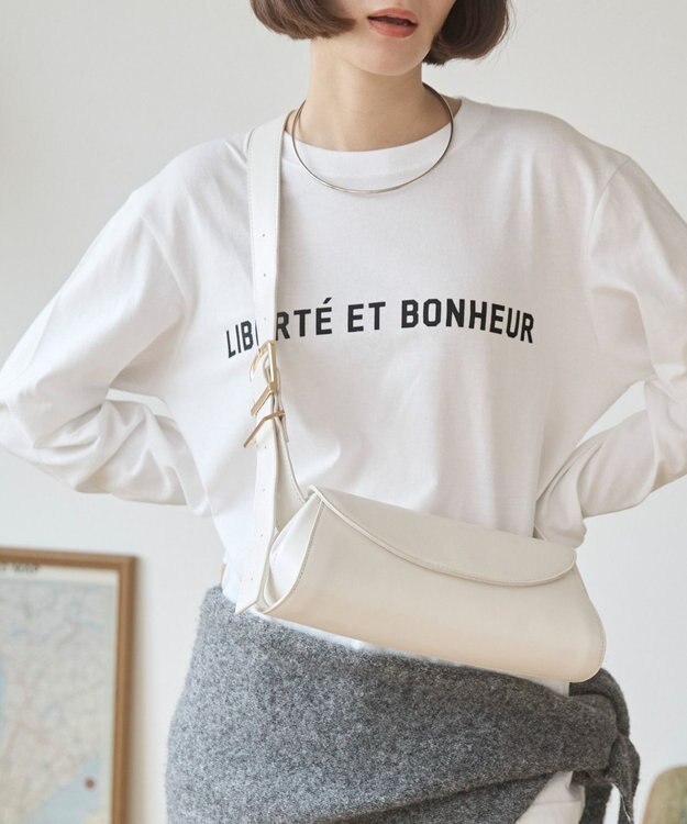 WEGO 【ANGIE VINTAGE】ロールショルダーBAG オフホワイト