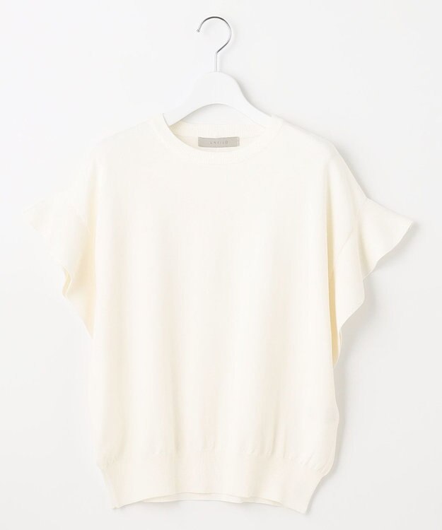 UNFILO UVモイストフレアースリーブニット オフ