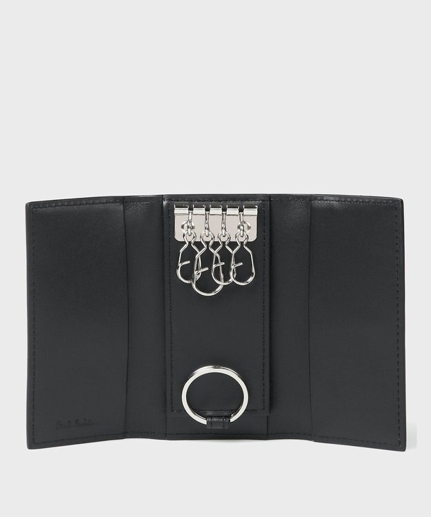 Paul Smith シグネチャーストライプタブ  キーケース ブラック