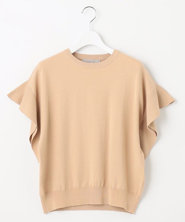 UNFILO UVモイストフレアースリーブニット ベージュ