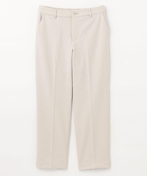 ANY L 【ウエストゴム/ストレッチ/裏起毛】シークレットウォーム　テーパードパンツ オフホワイト