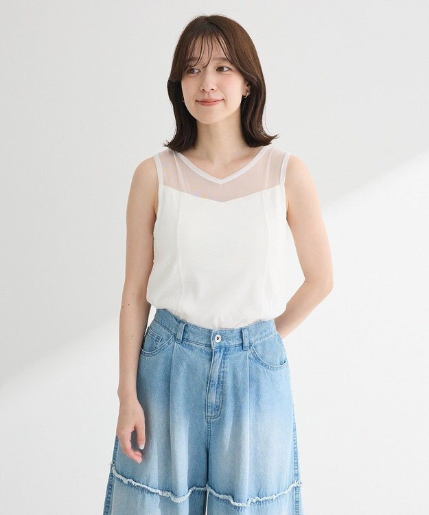 Green Parks ・ＳＵＧＡＲ　ＳＰＯＯＮ　２ｗａｙレースタンク（カップ Off White