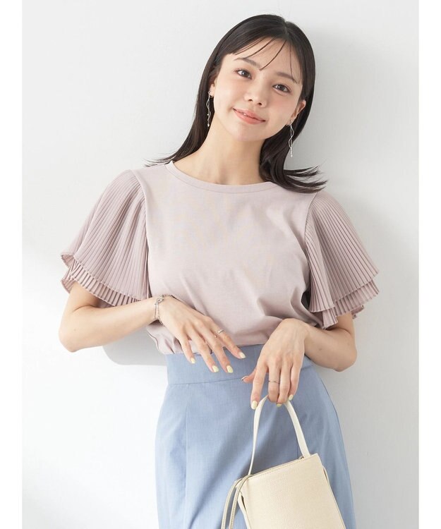 earth music&ecology プリーツフレアプルオーバー Pink