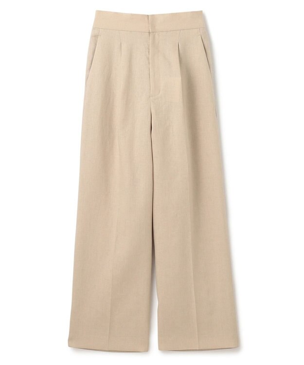 uncrave 【5周年企画・手洗い可】ライト リネン ワイドパンツ（uncrave STANDARD） ベージュ