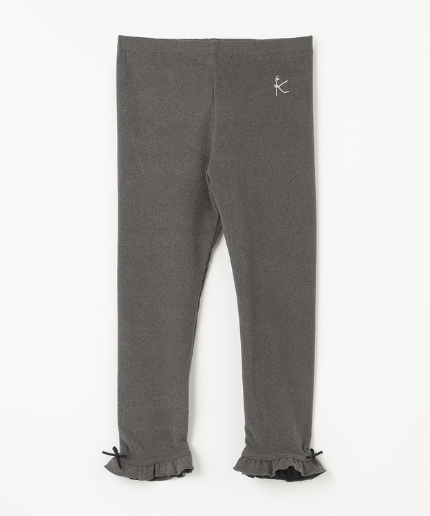 組曲 KIDS 【110-140㎝】あったか レギンス グレー系