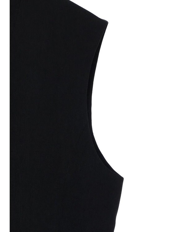 Green Parks AnriettMusee ネック切替デザインベスト Black