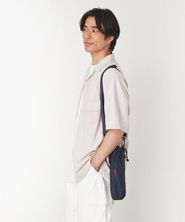 MOONBAT POLO RALPH LAUREN ポロポニー刺繍 リップハンドル付ミニ傘袋 ネイビーブルー