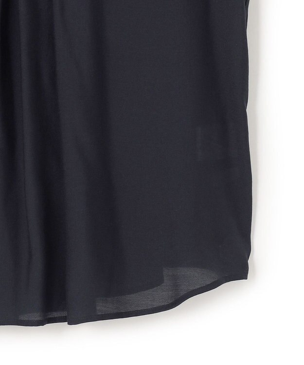 23区 【先行予約】TRオーガンジー 2WAY ボウタイブラウス ネイビー系