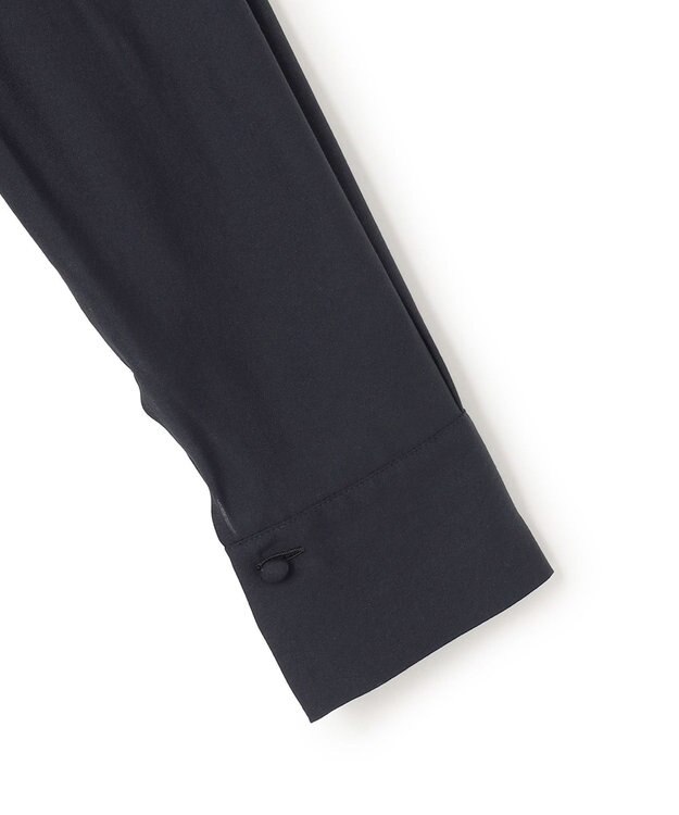 23区 【先行予約】TRオーガンジー 2WAY ボウタイブラウス ネイビー系