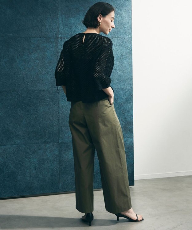 UNFILO L アシンメトリー ラップパンツ カーキ