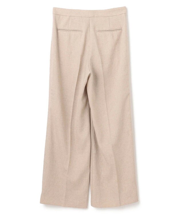 BEIGE， 【洗える】CAROLE / リネンライクフルレングスワイドパンツ Sand