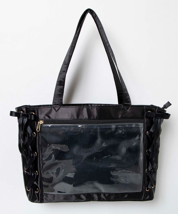 WEGO 【痛バ＆推し活】レースアップ痛バッグS ブラックその他