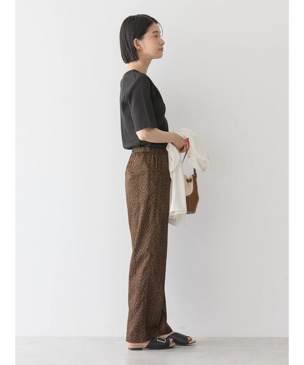 AMERICAN HOLIC 抗菌防臭針抜きテレコカットプルオーバー Black