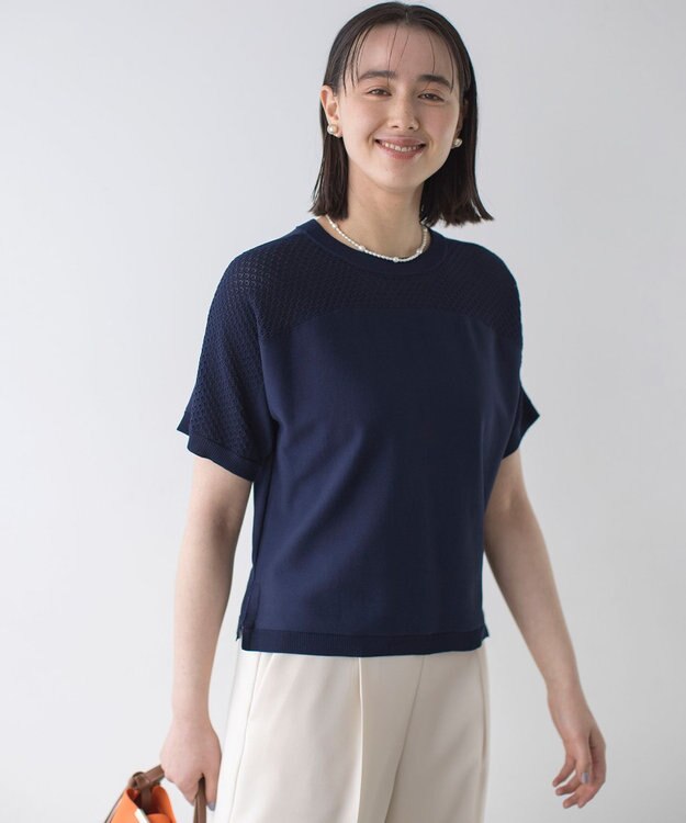 組曲 ビジューリングパールイヤリング ゴールド系