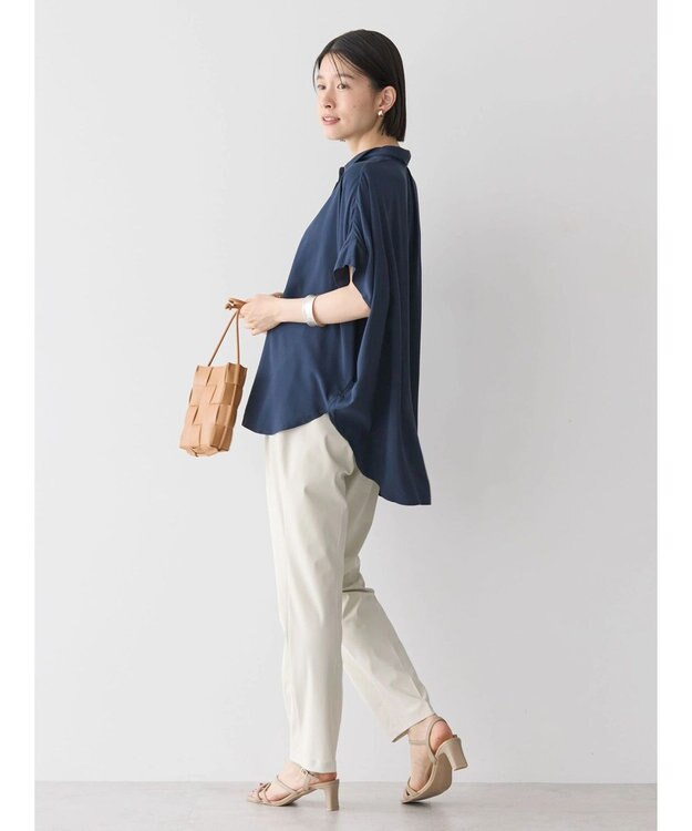 AMERICAN HOLIC サラックールフレンチスリーブシャツ Navy