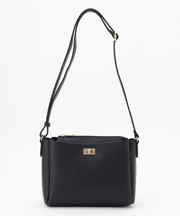 ANY 【たっぷり収納】メニーポケットショルダーバッグ ブラック