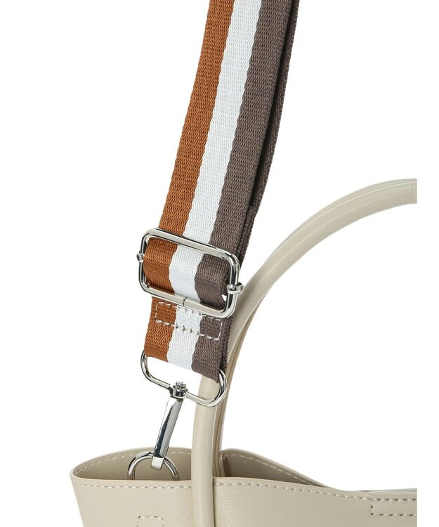 Green Parks ＯＴＯ．ＨＡ．太ベルト合皮バッグ Ivory