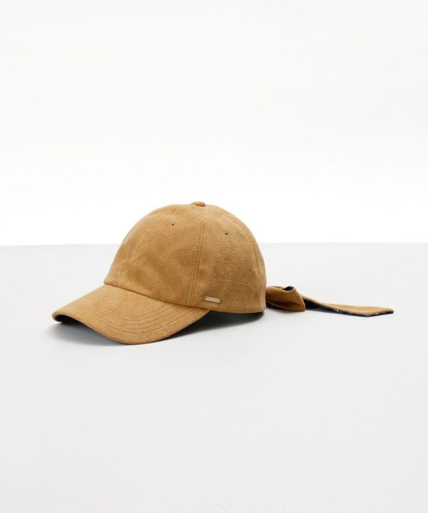 AURORA 【 Beaurance （ビューランス）】リボンスカーフキャップ キャメル